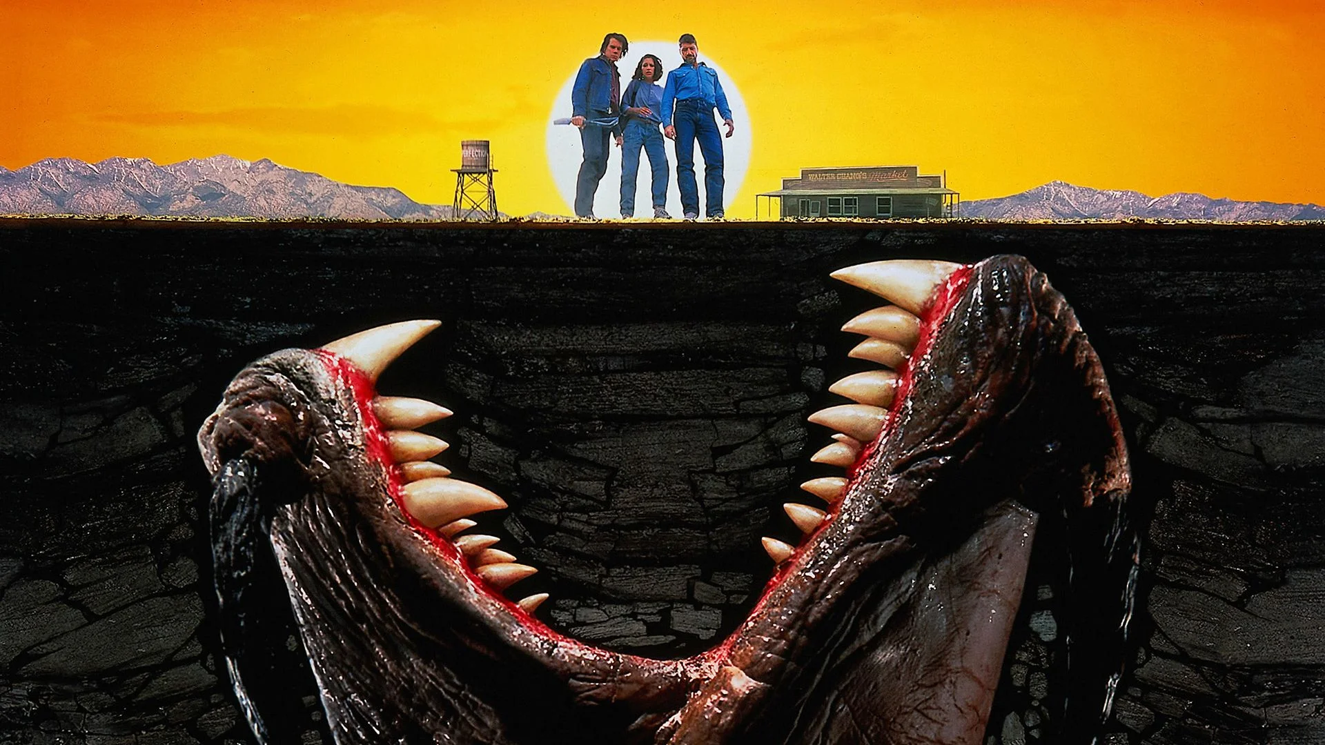 Челюсти в песке. Tremors. Отзыв к фильму "Дрожь земли"
