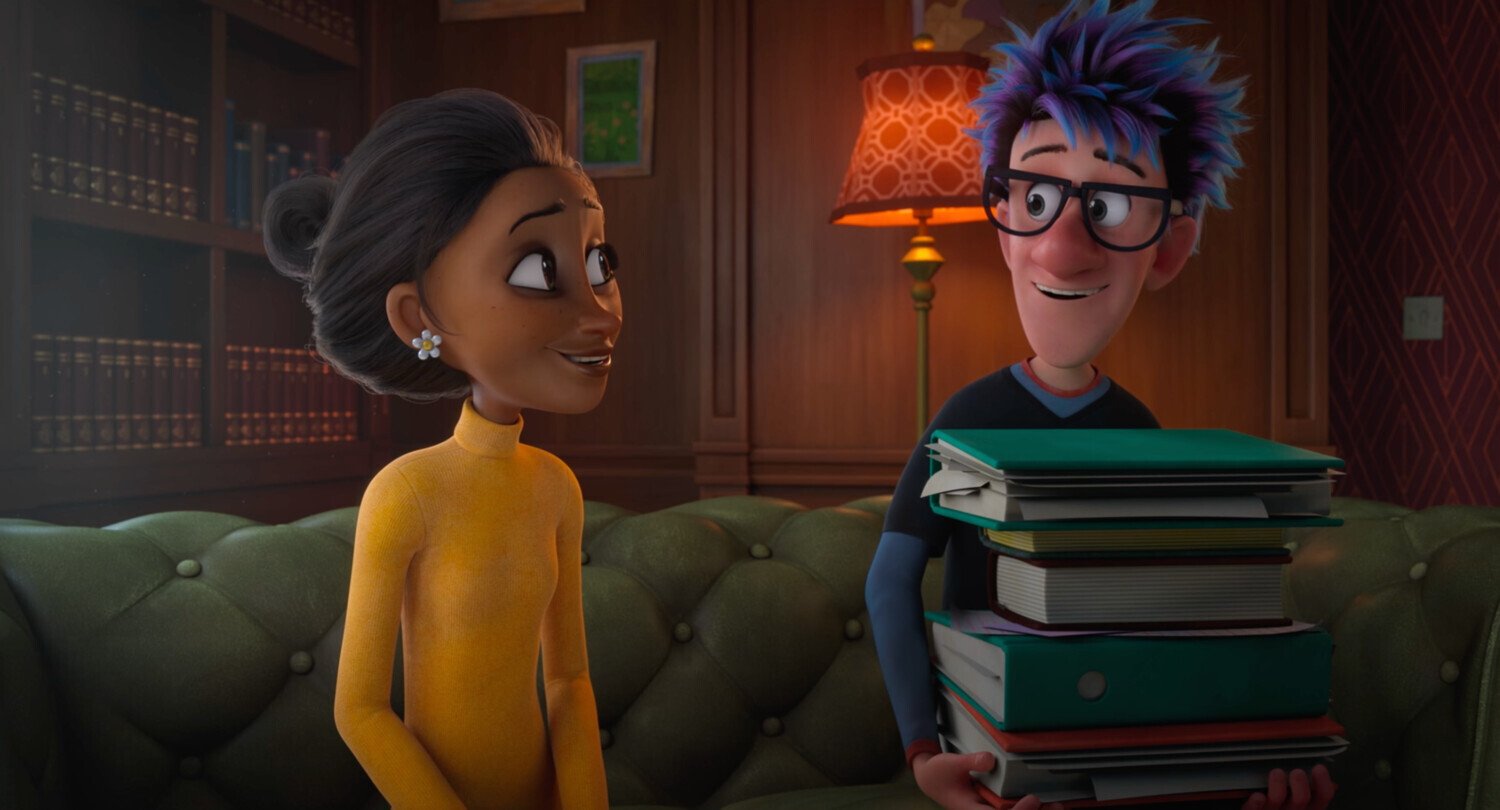 кадр из мультфильма "10 жизней", в кадре: Симон Эшли - Rose, озвучка, Дилан Ллевелин - Larry, озвучка