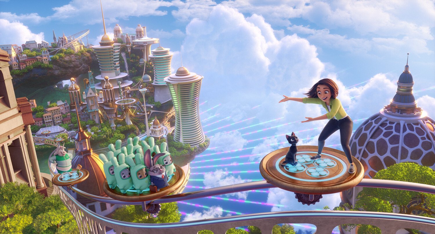 кадр из мультфильма "Удача", IMDb 6.4, КП 7.3, в кадре: Эва Ноблесада - Sam, озвучка, Саймон Пегг - Bob, озвучка